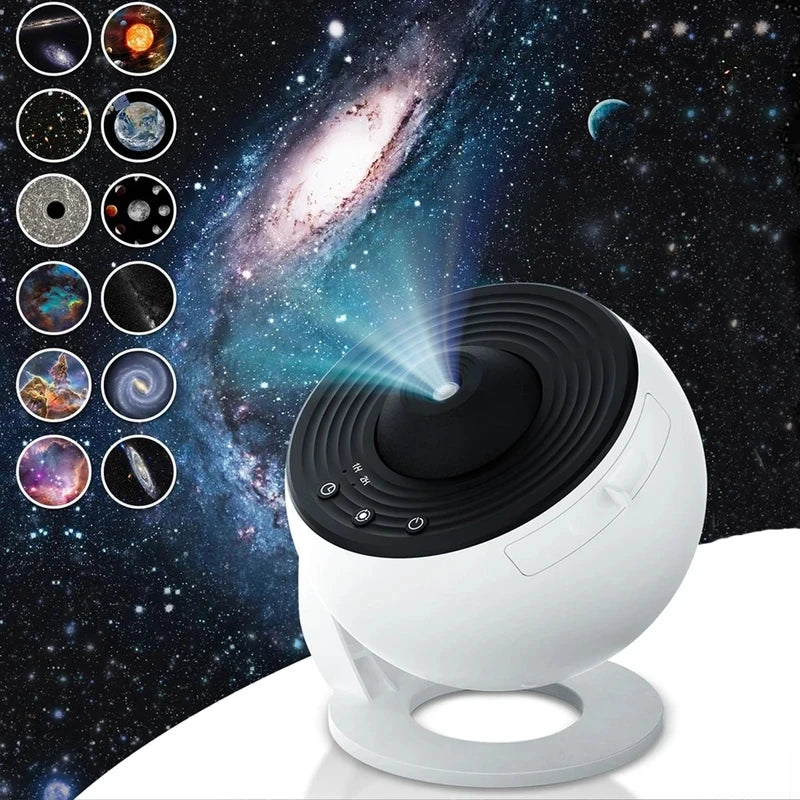 Projecteur étoiles galaxy 13 en 1 avec rotation 360° en fonctionnement