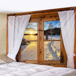 Tapisserie murale paysage naturel polyester