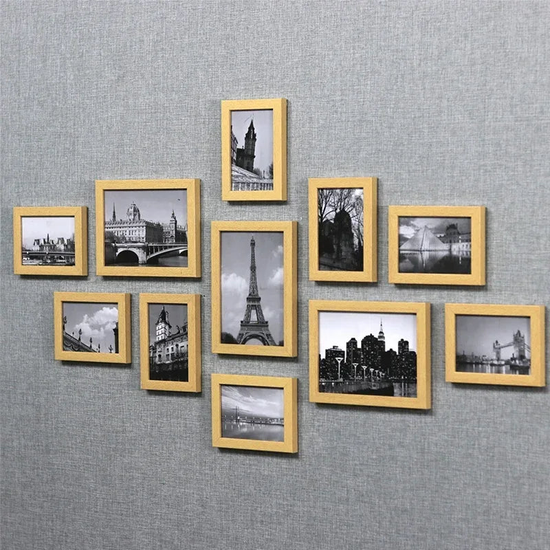 Cadre photo rectangle en polymère écologique de couleur blanche