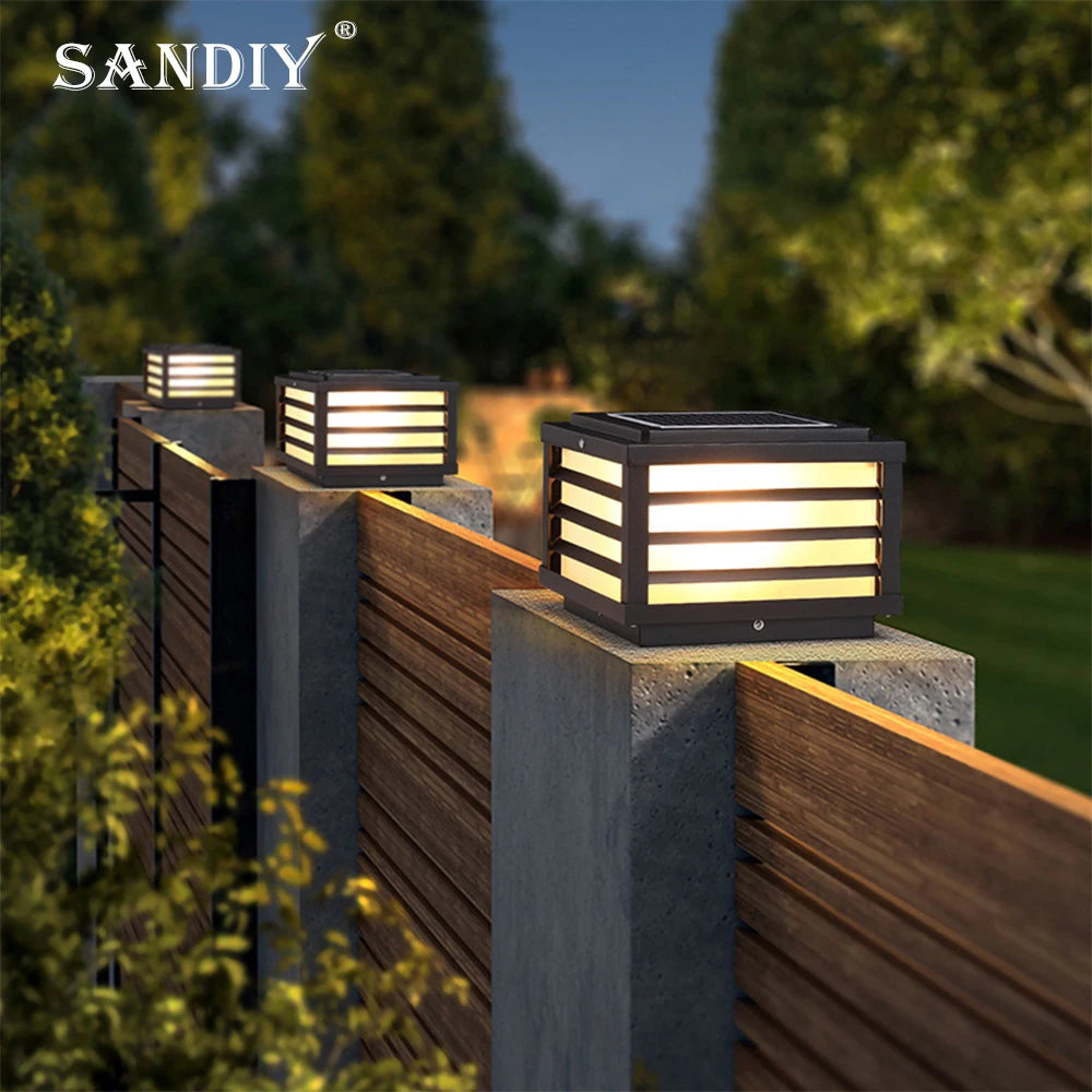 Applique murale solaire jardin design contemporain