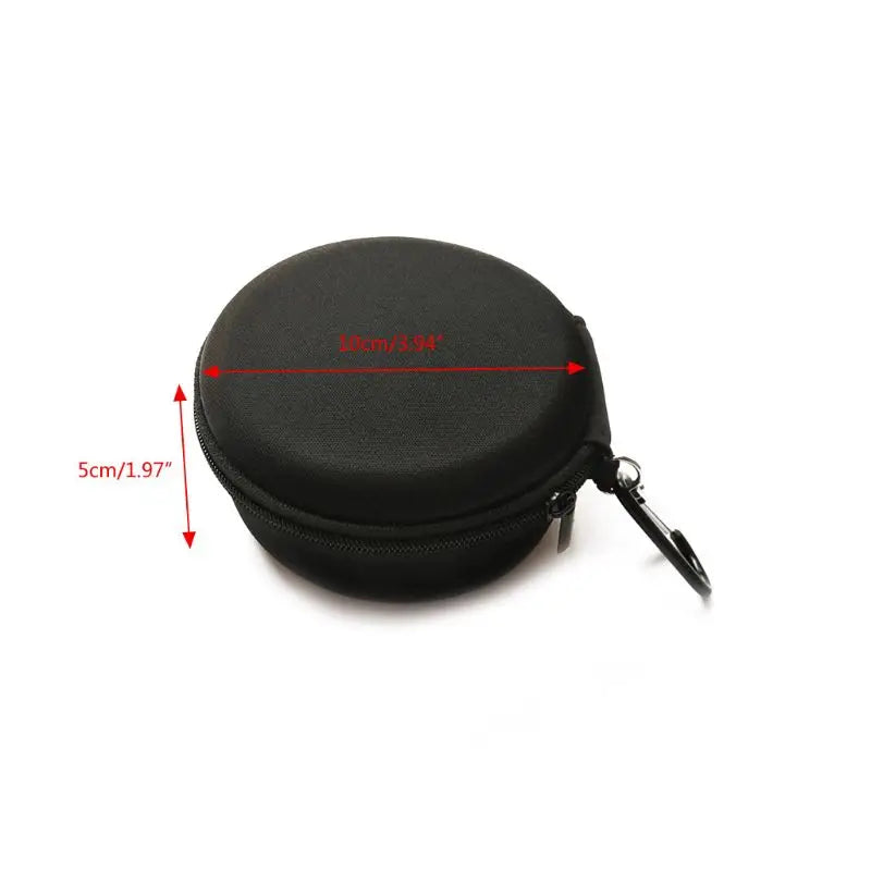 Boîte de rangement étanche noire pour écouteurs