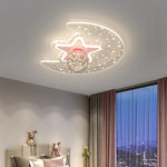 Lampe plafond étoiles LED pour chambre d'enfant vue de dessous
