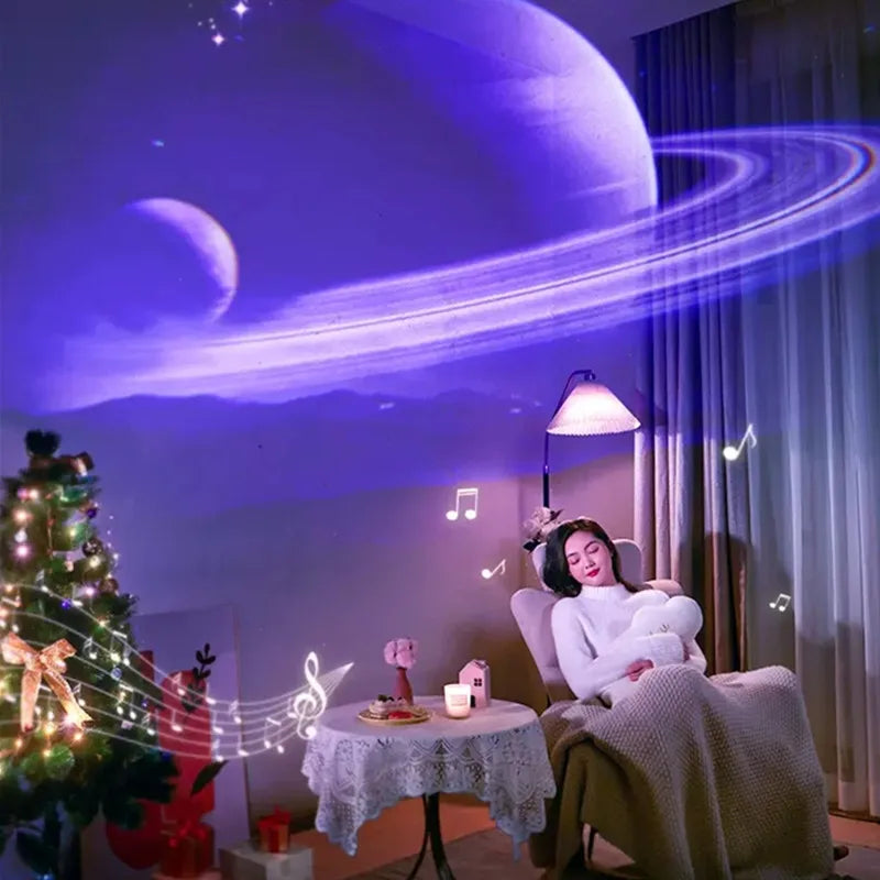 Lampe projecteur galaxie avec télécommande