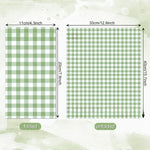 Set de table papier vert déco table
