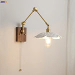Applique murale LED en céramique design nordique avec bras en cuivre
