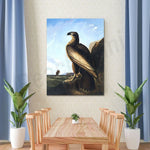 Un aigle majestueux surplombant le paysage, captivant l'attention de quiconque entre dans cette pièce.