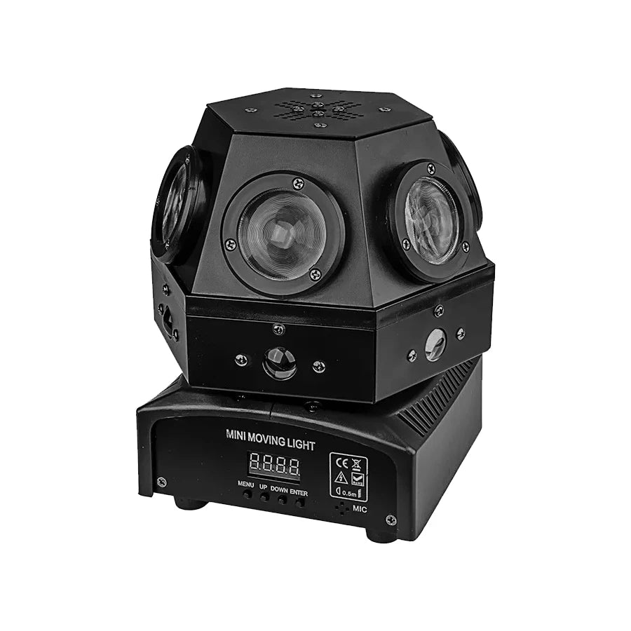 Lampe champignon disco allumée en mode stroboscope