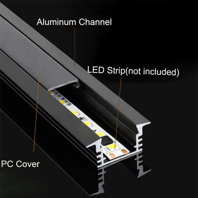 Profilé LED installé sous meuble cuisine éclairage linéaire