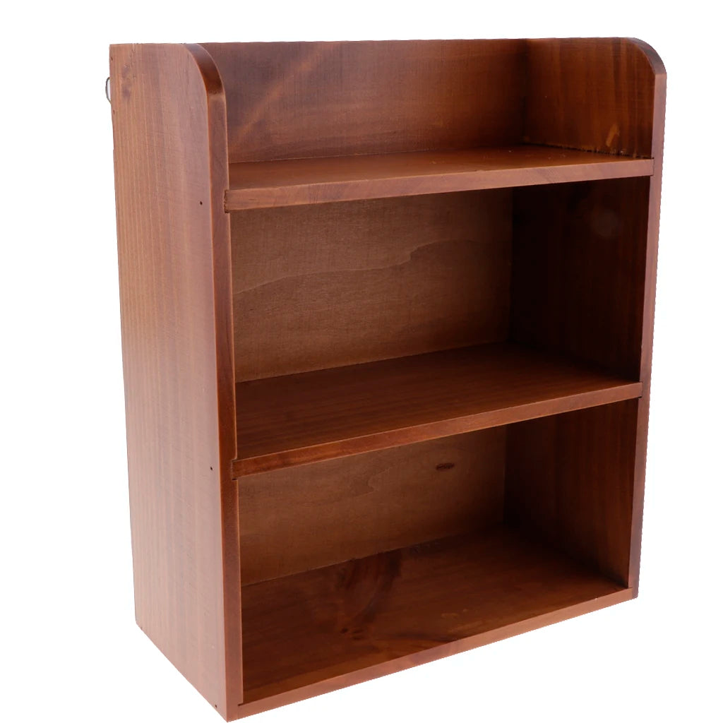 Étagère de bureau en bois noir