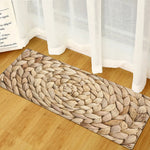 Tapis d'entrée en velours cristal, couleur unie et absorbant