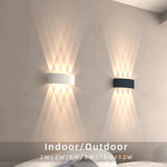 Applique murale LED en aluminium blanc pour salon moderne