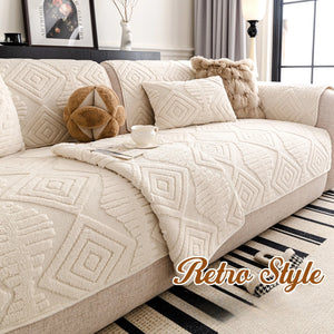 Non-Slip Velvet Sofa Cover Thick Comfort Winter Decor