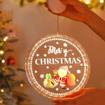 Père Noël et arbre de Noël en décoration lumineuse - Design original