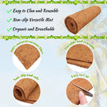 Tapis antidérapant en coco naturelle sur porche