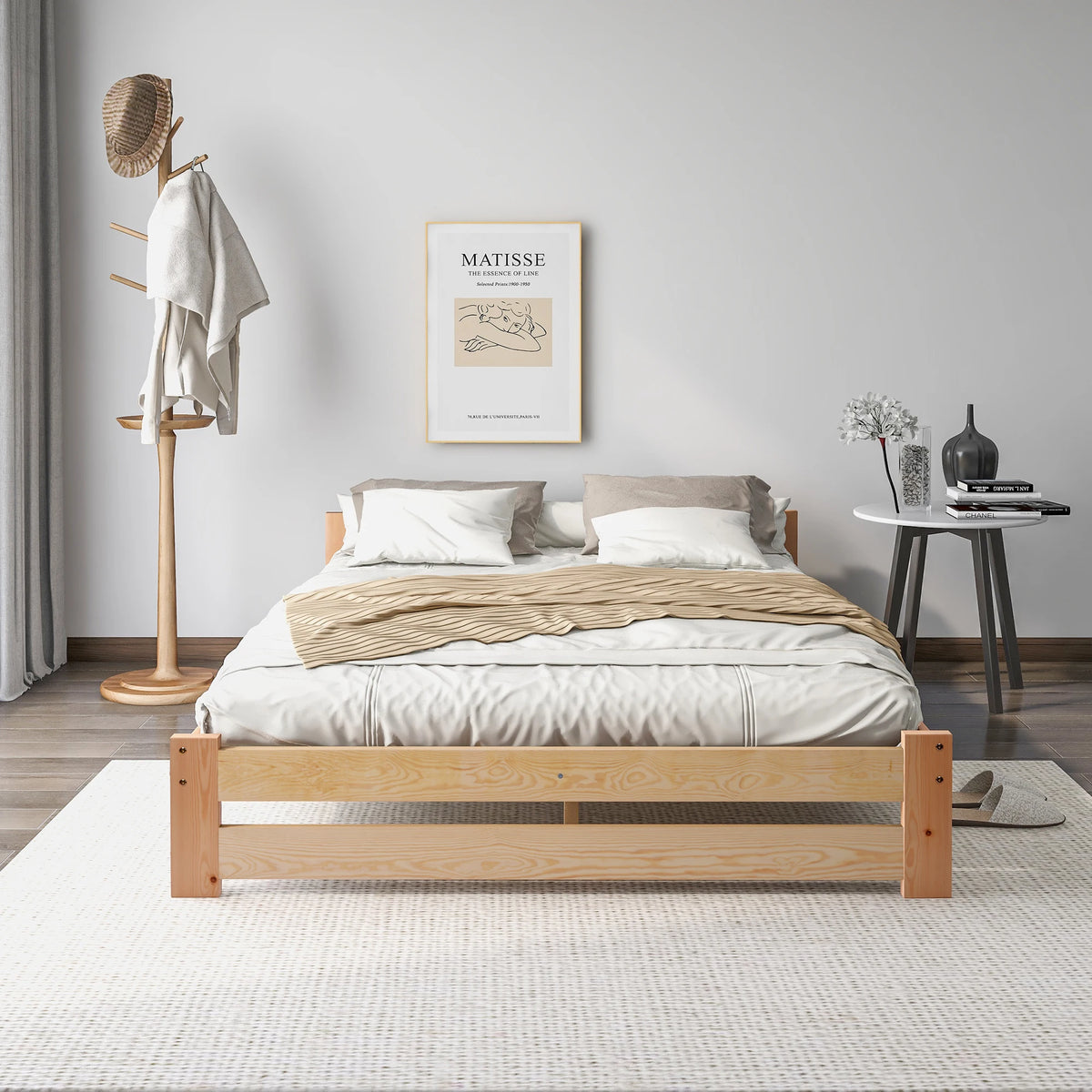 Sommier à lattes du lit futon en bois massif