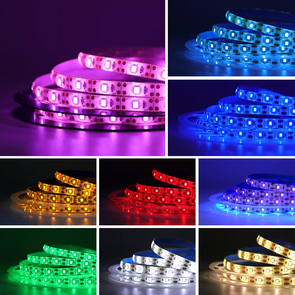 Ruban LED flexible étanche bleu pour décoration salon