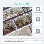 Mur salon avec panneau brique 3D gris