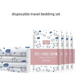 Parure de lit jetable non tissée blanche pour voyage
