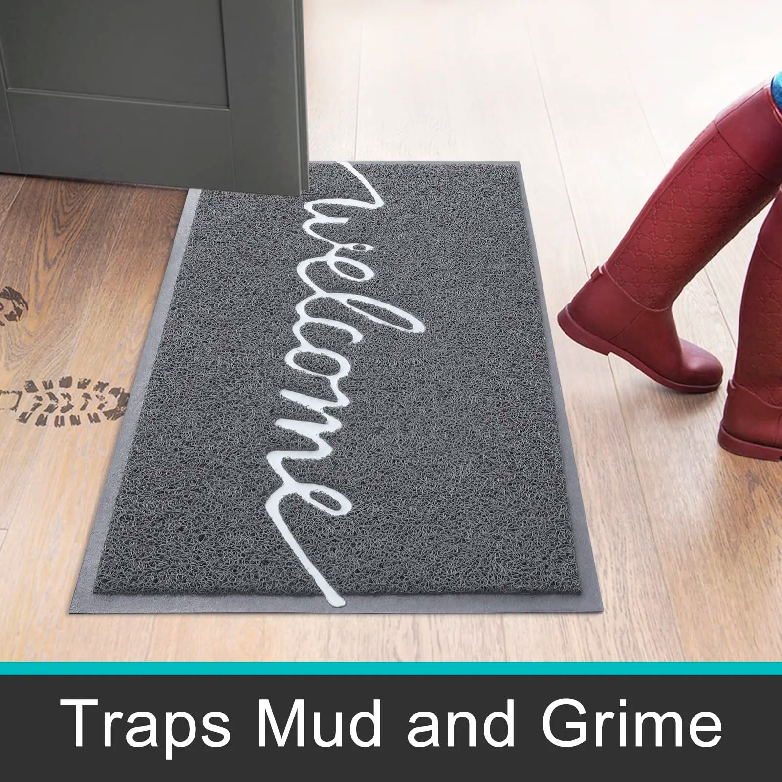 Tapis d'entrée en PVC résistant aux intempéries