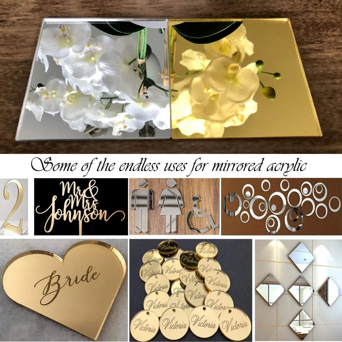 Plaque acrylique noire pour bricolage