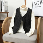 Gilet sans manches en velours bleu pour femmes