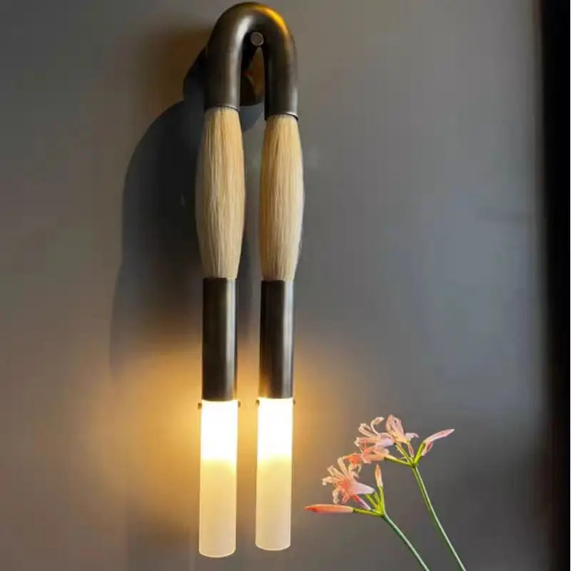 Applique murale Art Déco avec éclairage LED blanc chaud pour chambre