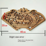 Artisanat bois camphre motif dragon phénix