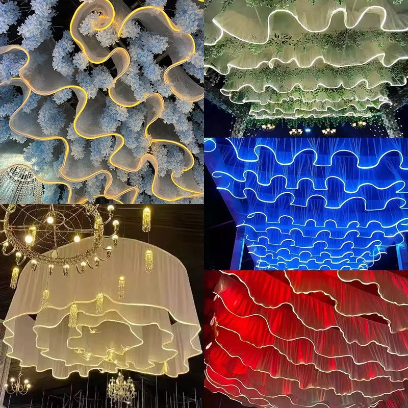 Guirlande lumineuse LED noir pour décoration événement
