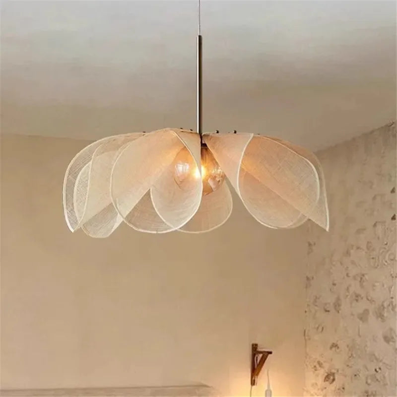 Lampe LED artistique salon chambre suspension fleur