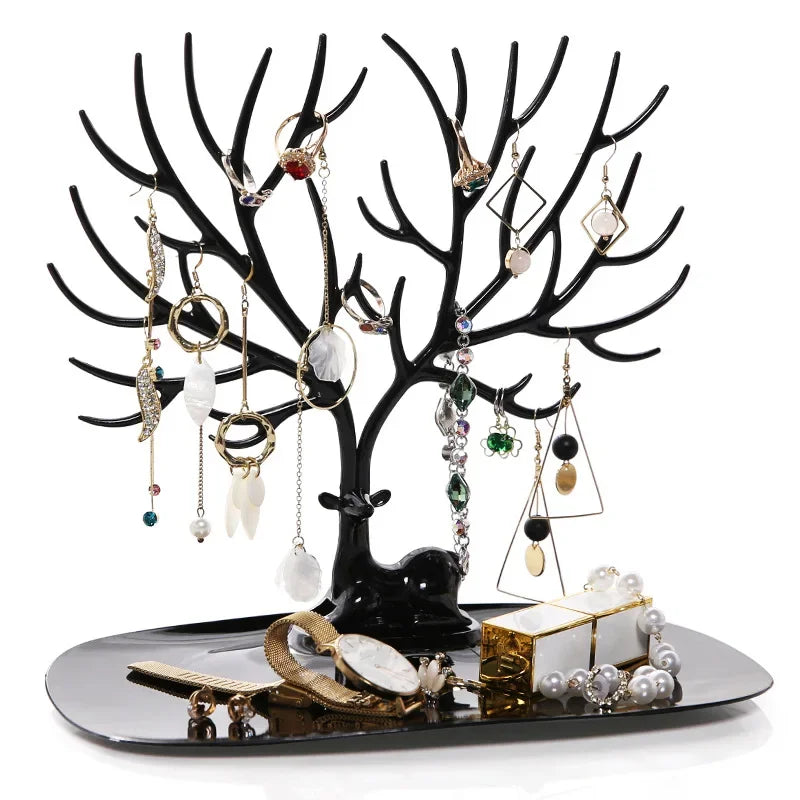 Organisateur de bureau avec présentoir à bijoux cerf