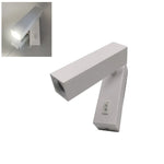 Applique murale LED tête de lit dissimulée en aluminium noir