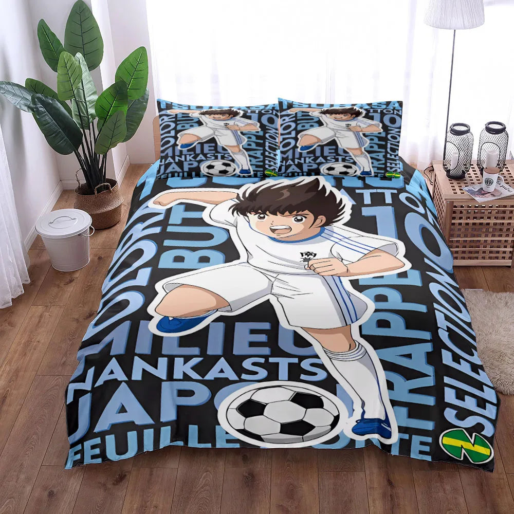 Housse de couette Inazuma Eleven en couleur bleue