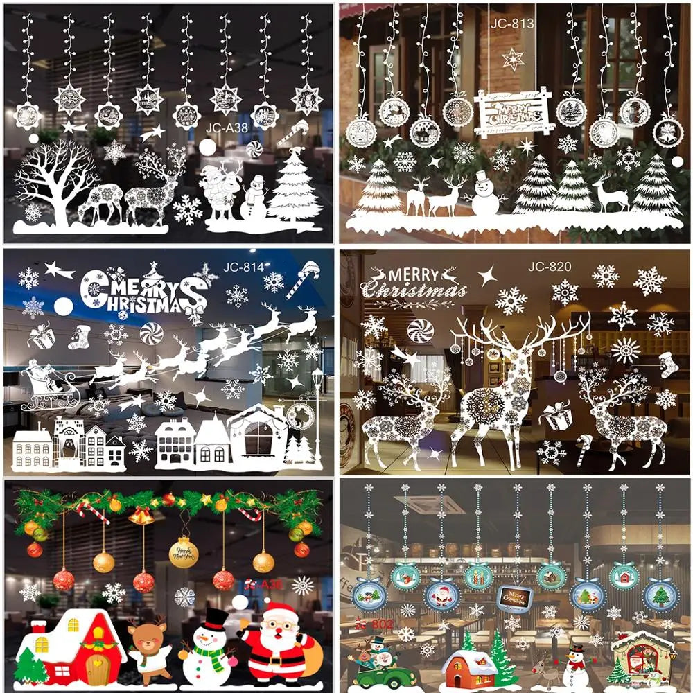 Autocollants de joyeux Noël pour chambre d'enfants