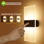 Applique murale rechargeable avec capteur de mouvement en couleur blanche