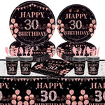 Kit décoration anniversaire 30 ans femme or rose