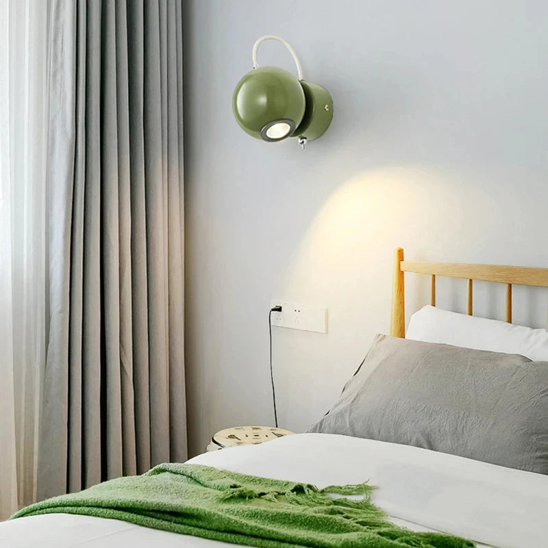 Détail du système magnétique de l'applique murale beige