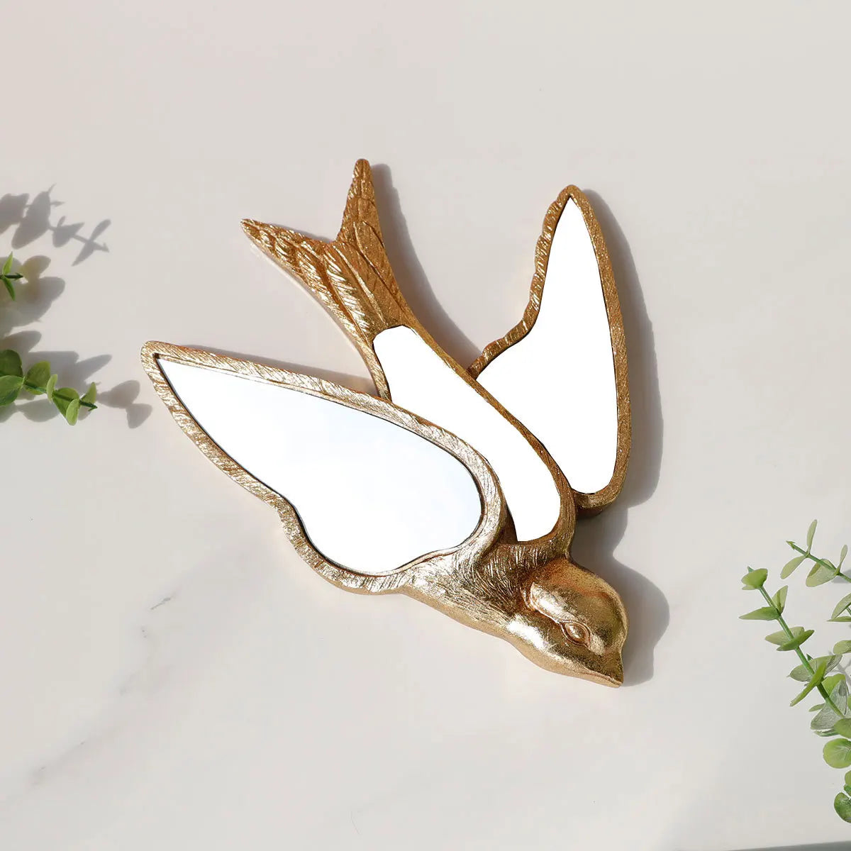 Décoration murale miroir hirondelle chambre