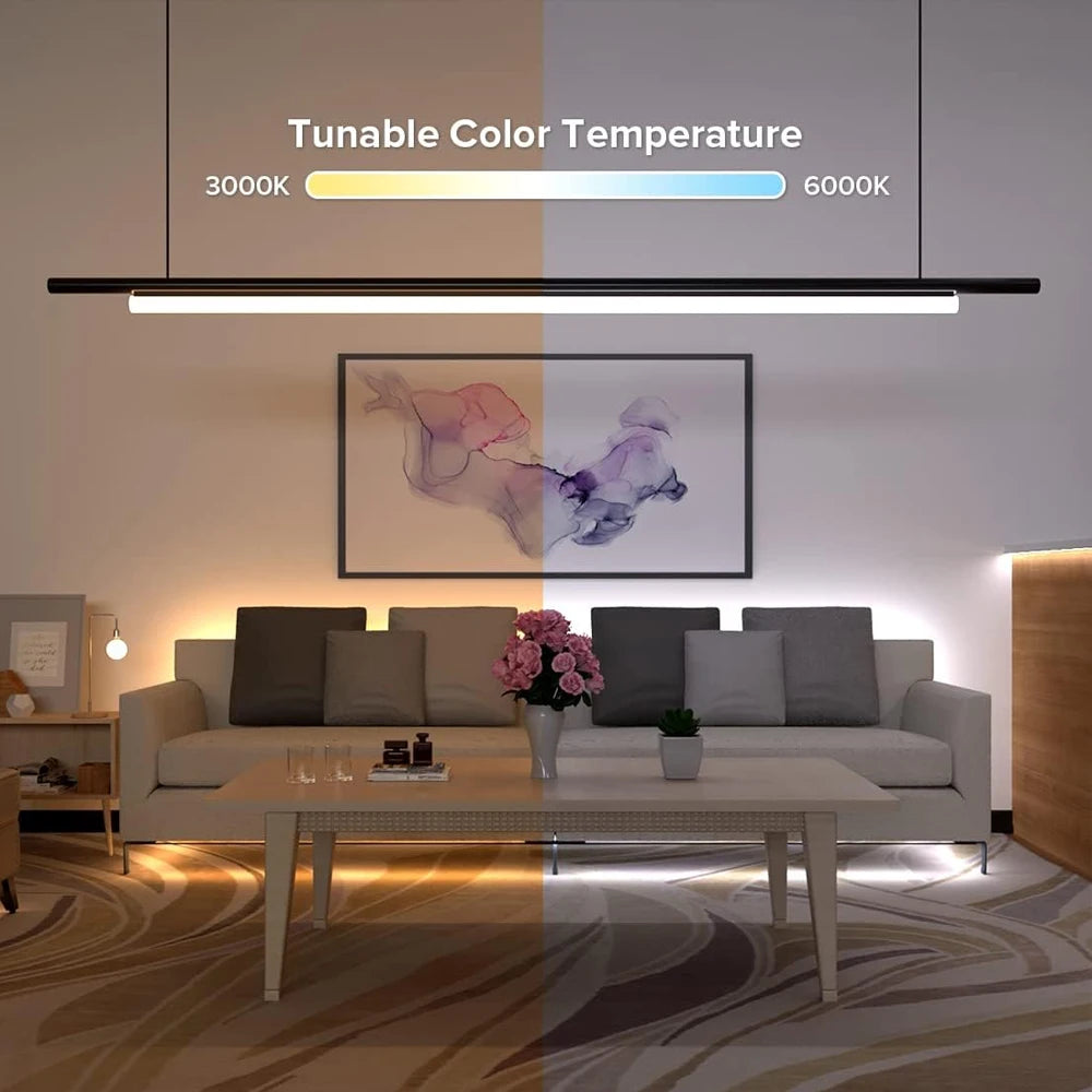 Bande lumineuse connectée dimmable pour salon