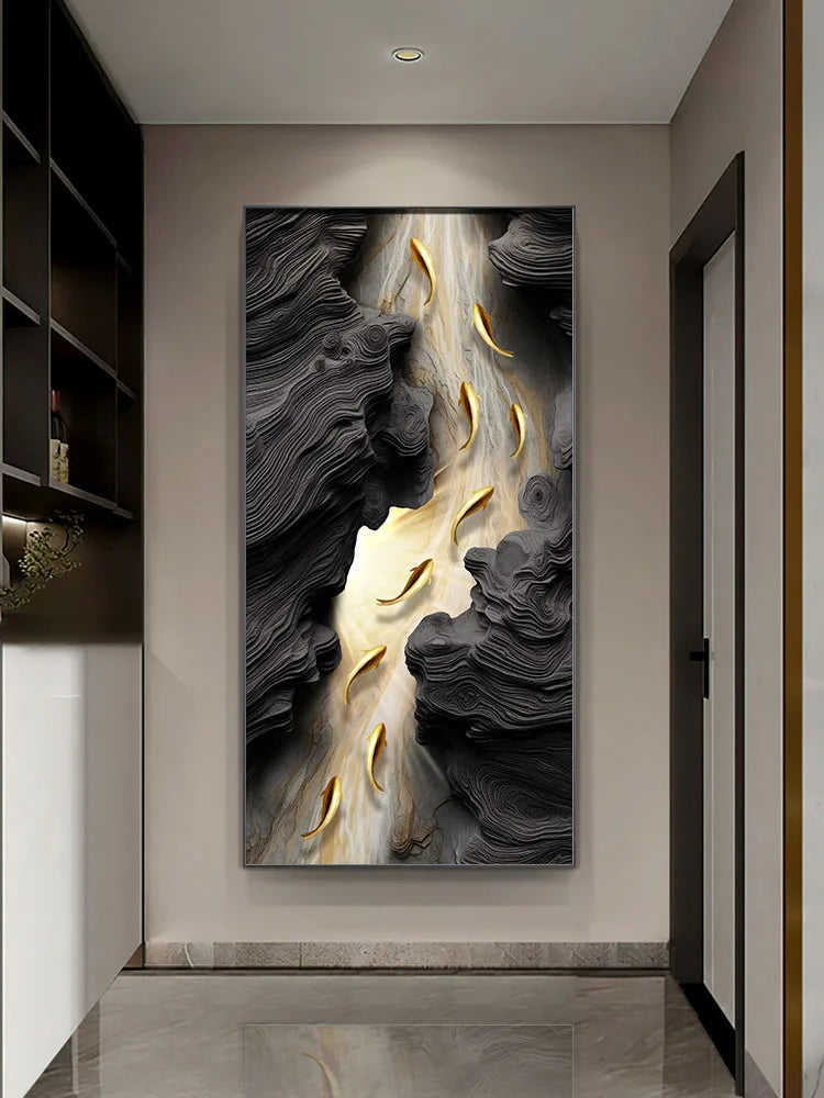 Applique murale LED moderne avec gradation à distance dans un salon contemporain