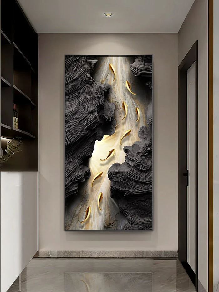 Applique murale LED moderne avec gradation à distance dans un salon contemporain