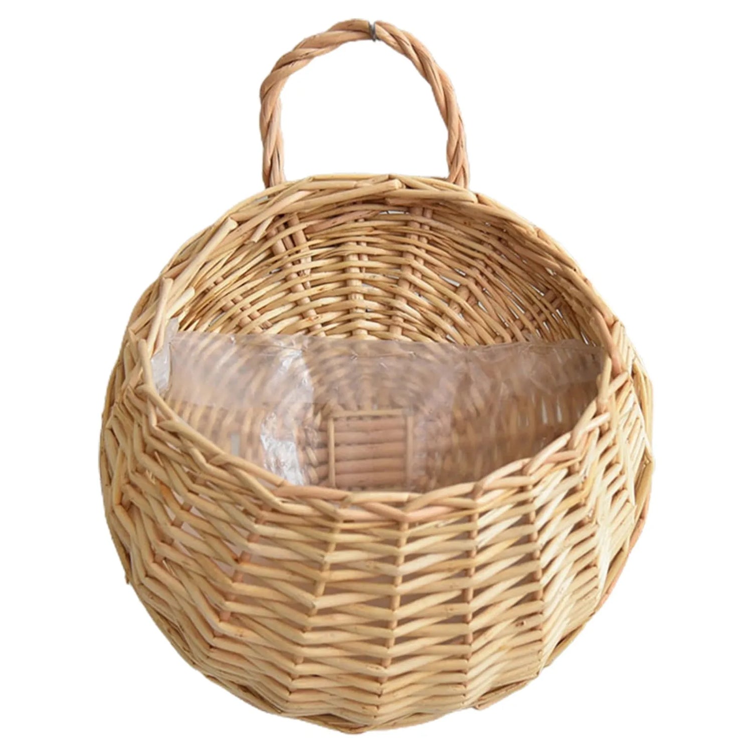 Panier suspendu naturel en fibres végétales