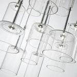 Lustre suspension couleur bleu design contemporain
