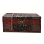 Vue de dessus de la boîte de rangement en bois motif lotus