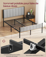 Espace sous-lit de 31,5 cm pour rangement pratique et organisation