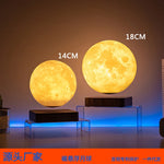 Lampe lune à lévitation magnétique gris clair 18 cm