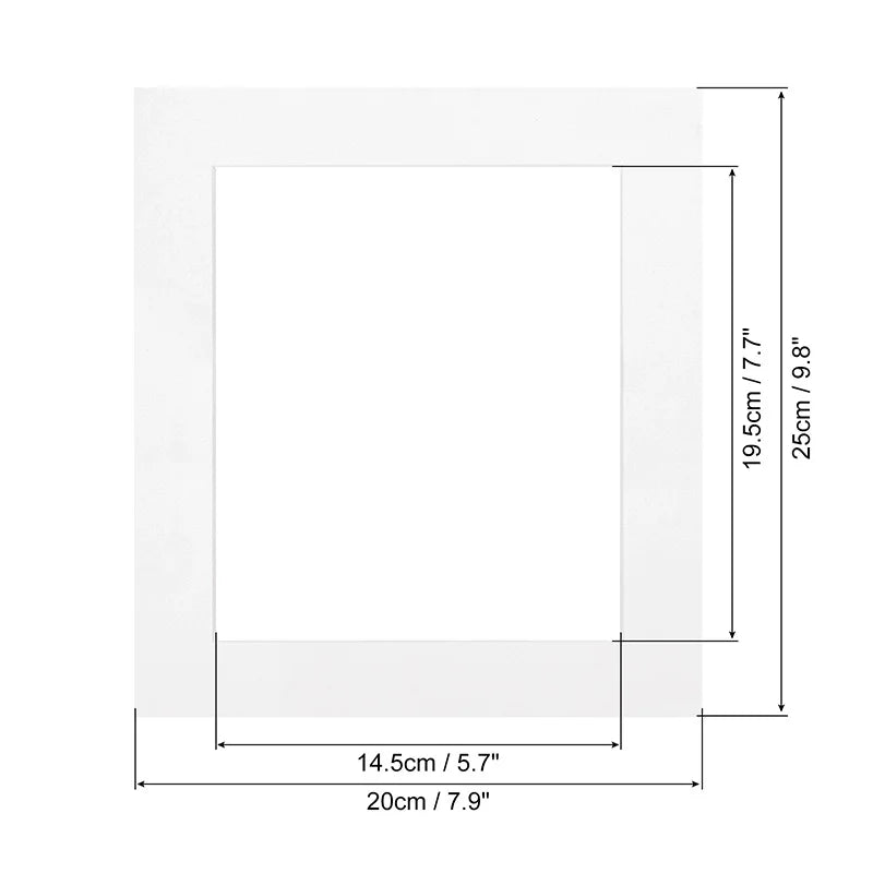 Passe-partout blanc pour décoration murale moderne