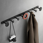 Porte-manteau mural sans perçage aluminium gris clair