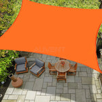 Voile d'ombrage imperméable orange pour jardin