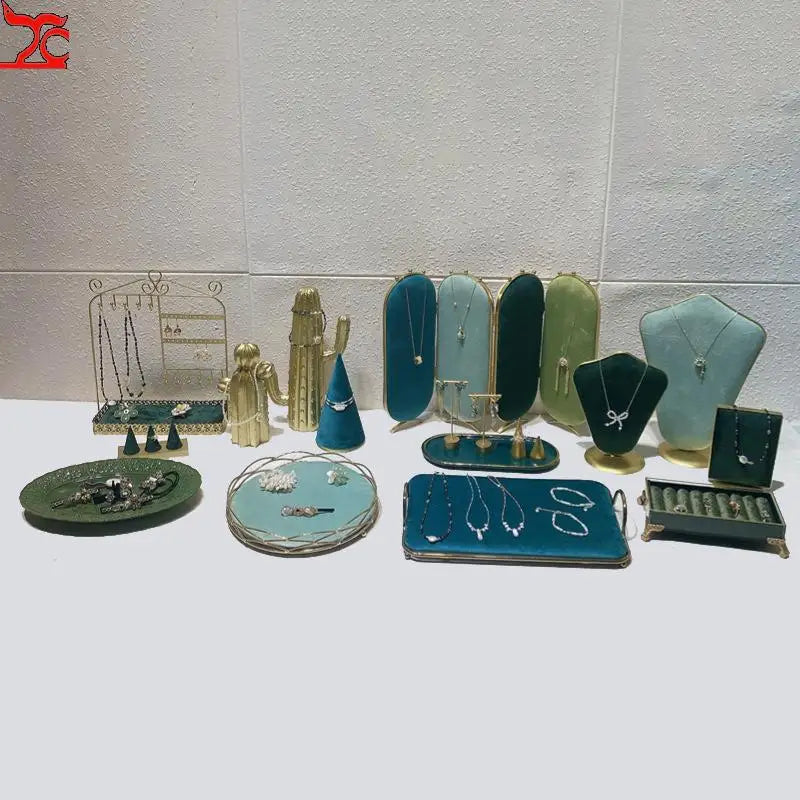 Présentoir bijoux de comptoir velours