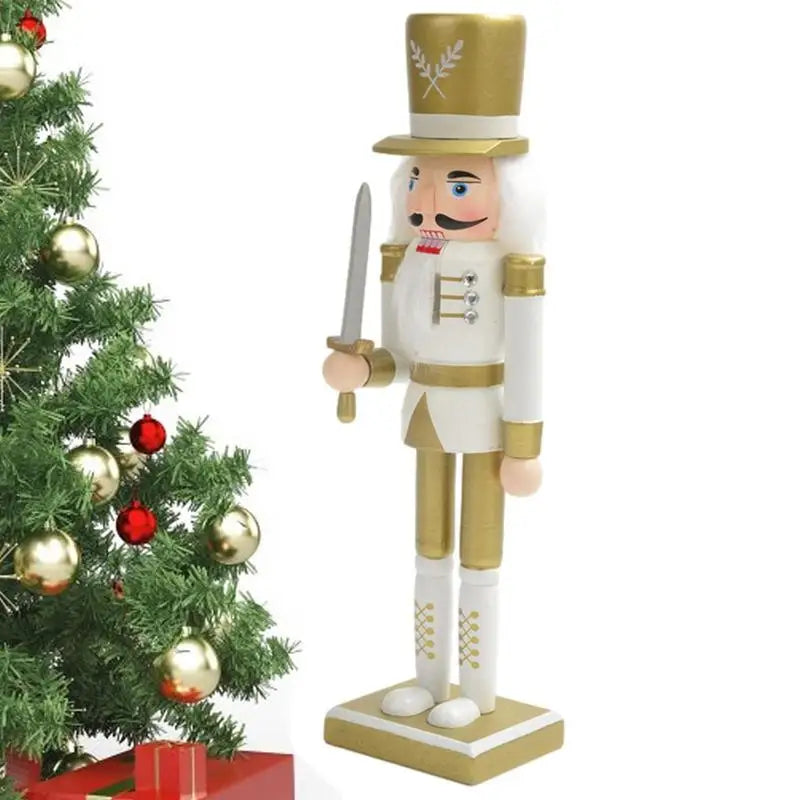 Figurine Casse-Noisette en bois 30cm décoration Noël